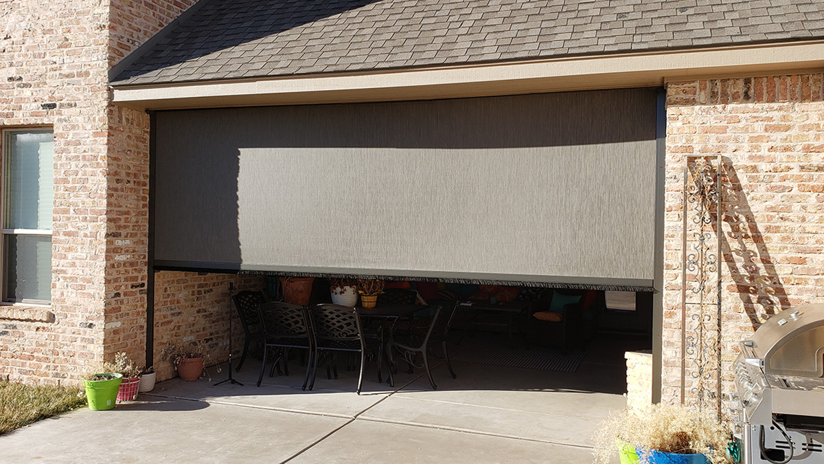 Motorized Patio Screens & Retractable Shades | Sunset Outdoor ...