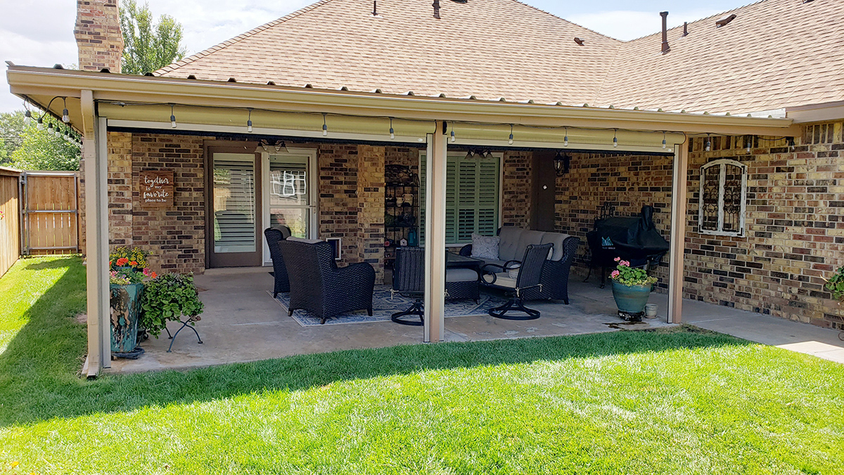 Motorized Patio Screens & Retractable Shades | Sunset Outdoor ...