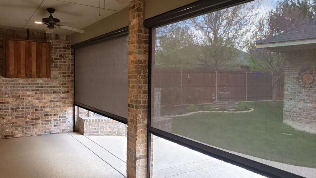 Motorized Patio Screens & Retractable Shades | Sunset Outdoor ...