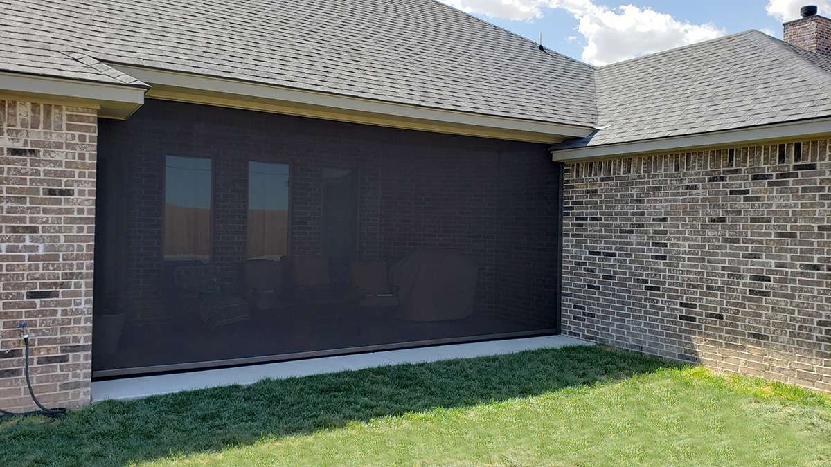 Motorized Patio Screens & Retractable Shades - Sunset Outdoor ...