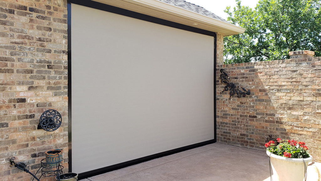 Motorized Patio Screens & Retractable Shades - Sunset Outdoor ...