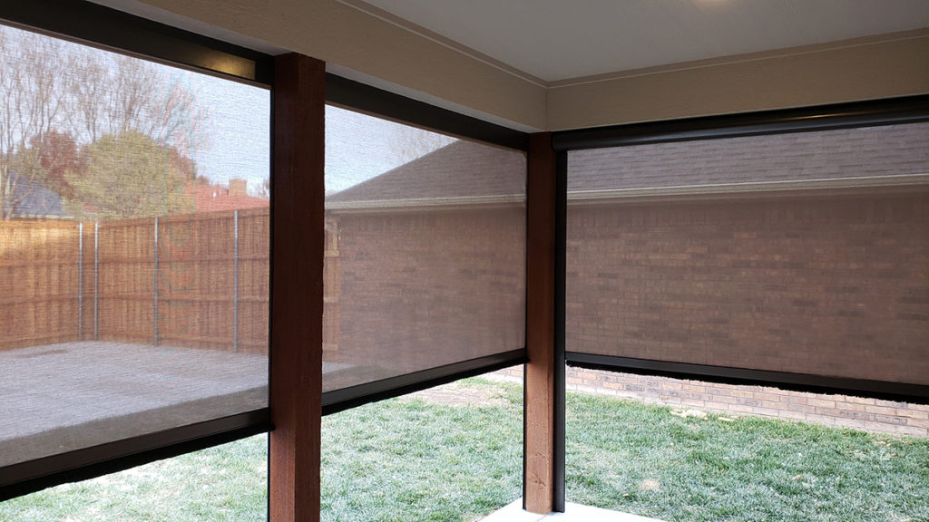 Motorized Patio Screens & Retractable Shades - Sunset Outdoor ...