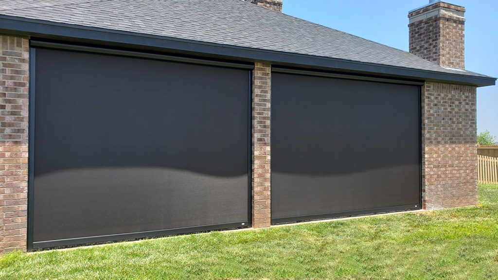 Motorized Patio Screens & Retractable Shades - Sunset Outdoor ...