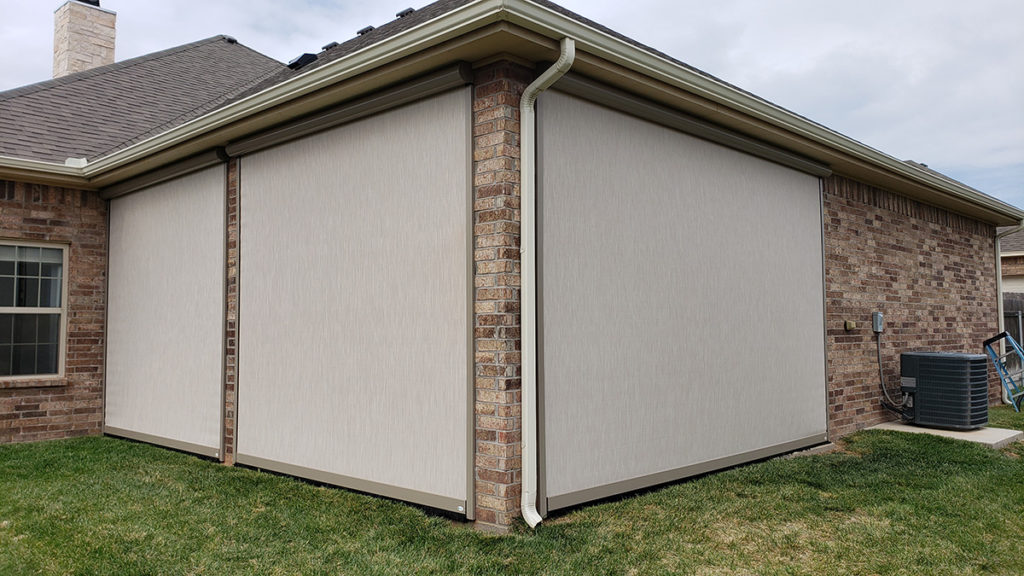 Motorized Patio Screens & Retractable Shades - Sunset Outdoor ...