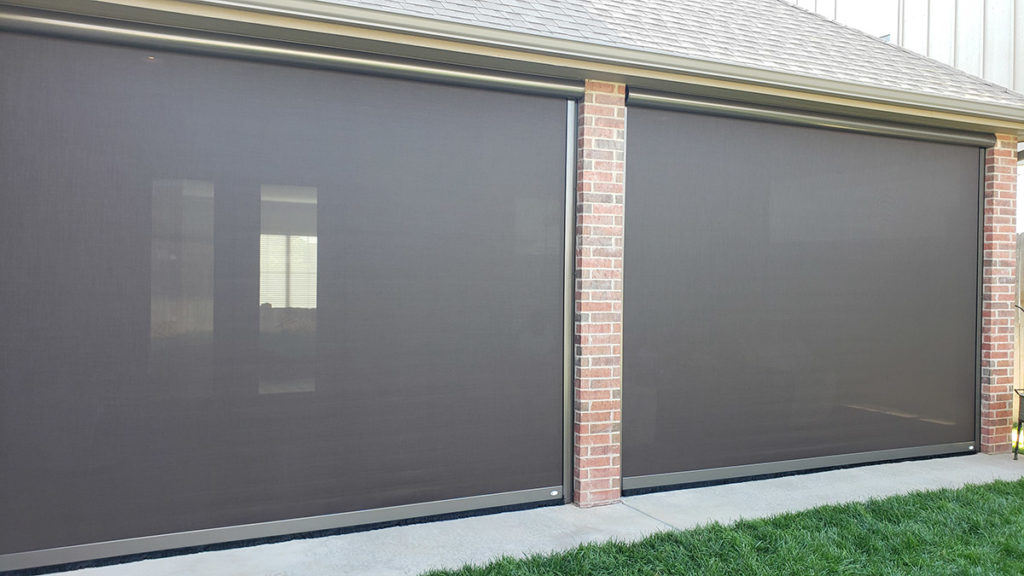 Motorized Patio Screens & Retractable Shades - Sunset Outdoor ...