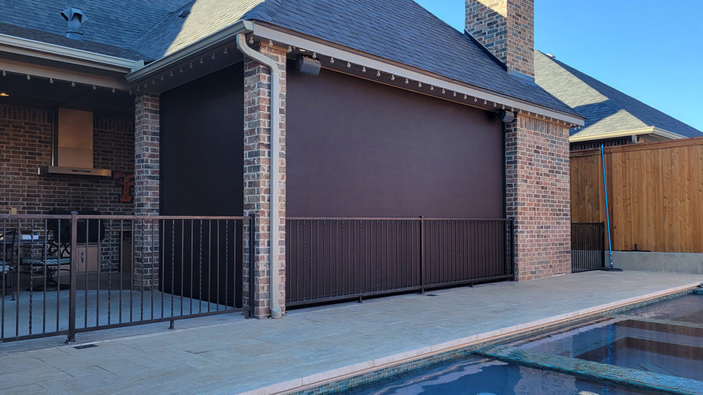 Motorized Patio Screens & Retractable Shades - Sunset Outdoor ...