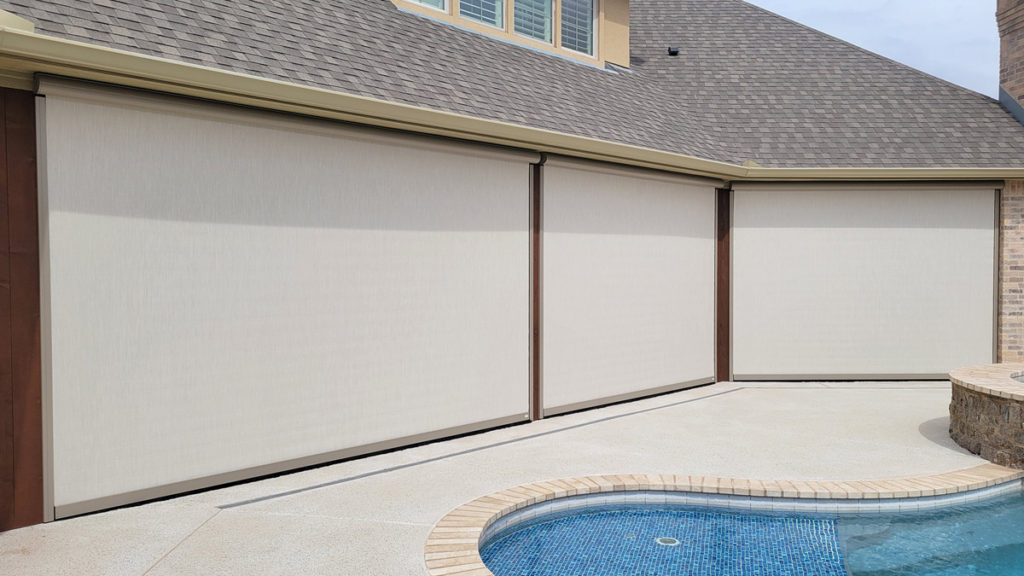 Motorized Patio Screens & Retractable Shades - Sunset Outdoor ...